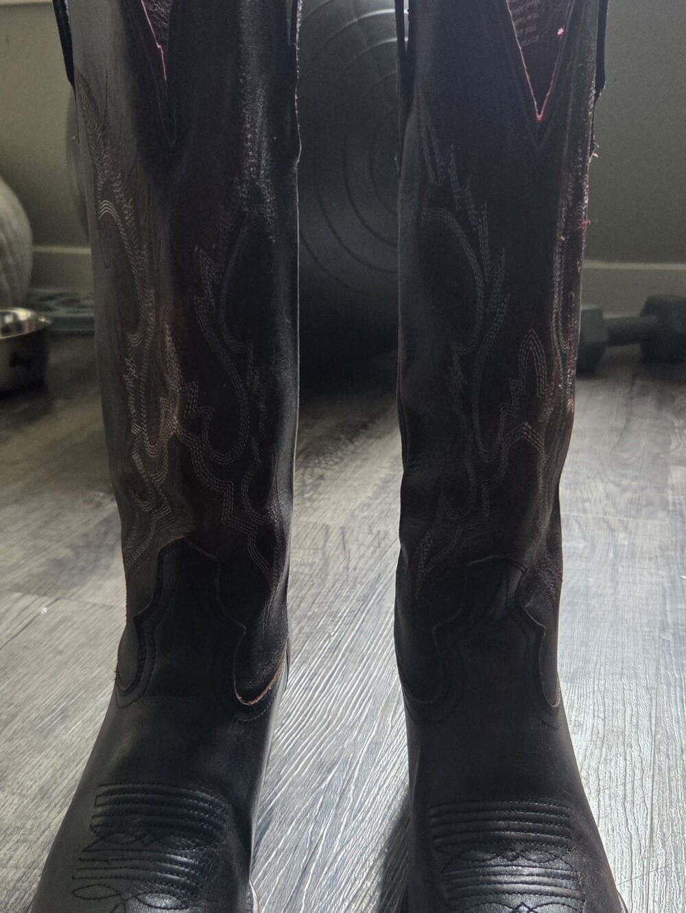 Freebird Woodland Classic Western Leather Cowboy Boots - Black Sz 9 - Picture 2 of 13